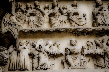 Reims Fransa'daki Notre Dame Katedrali