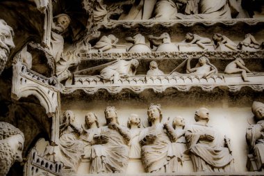 Reims Fransa'daki Notre Dame Katedrali