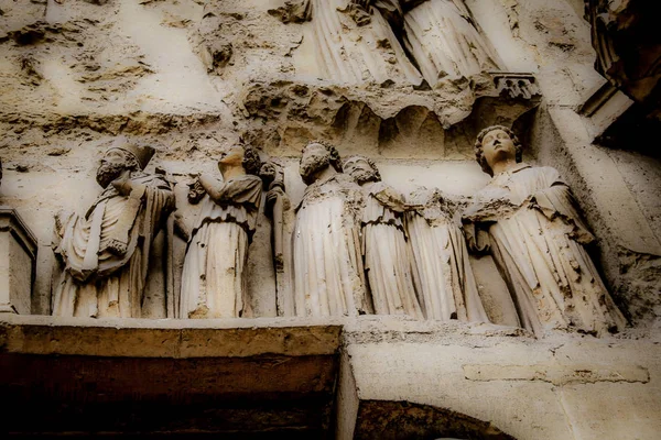 Uitzicht Kathedraal Notre Dame Van Reims Frankrijk — Stockfoto