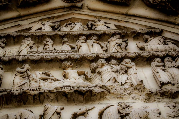 Uitzicht Kathedraal Notre Dame Van Reims Frankrijk — Stockfoto