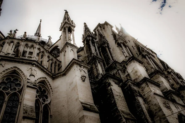 Vista Catedral Notre Dame Reims França — Fotografia de Stock