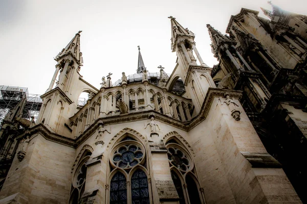 Reims Franciaországban Notre Dame Katedrálisra — Stock Fotó