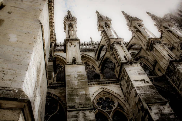 Vista Della Cattedrale Notre Dame Reims Francia — Foto Stock