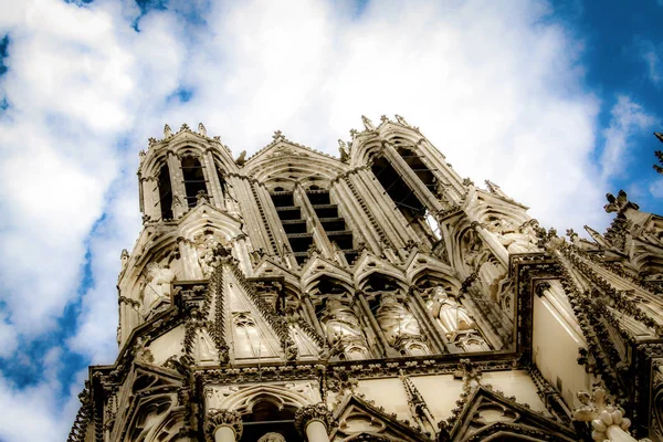 Blick Auf Die Kathedrale Notre Dame Von Reims Frankreich — Stockfoto