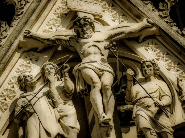 Vista Catedral Notre Dame Reims França — Fotografia de Stock