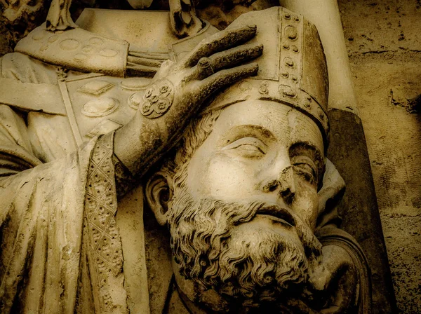 Vista Catedral Notre Dame Reims França — Fotografia de Stock