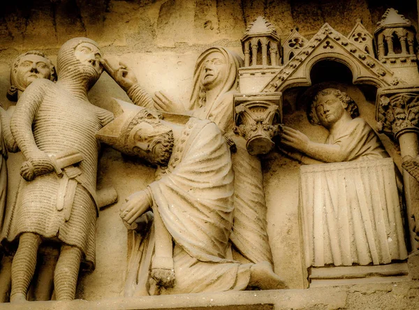 Vista Catedral Notre Dame Reims França — Fotografia de Stock