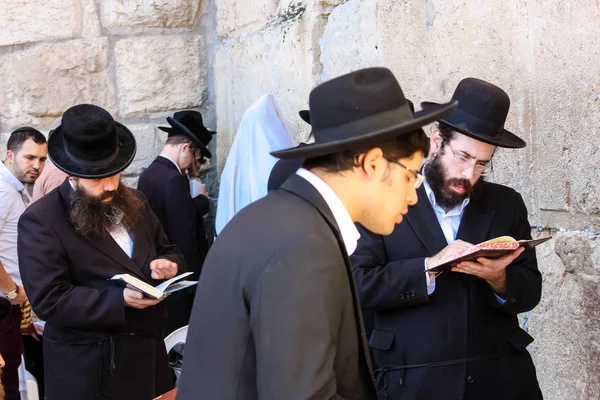 Jerusalem Israel Maj 2018 Okända Personer Front Västra Väggen Jerusalems — Stockfoto