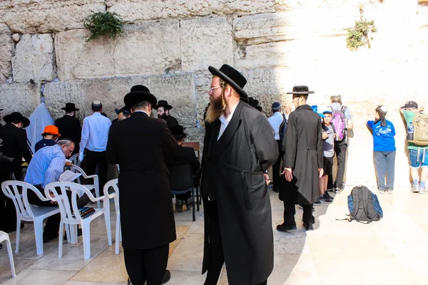 Jerusalem Israel Maj 2018 Okända Personer Front Västra Väggen Jerusalems — Stockfoto