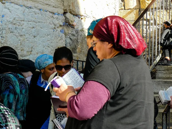 Jerusalem Israel May 2018 Unknowns Women Praying Front Western Wall — Stock Photo, Image