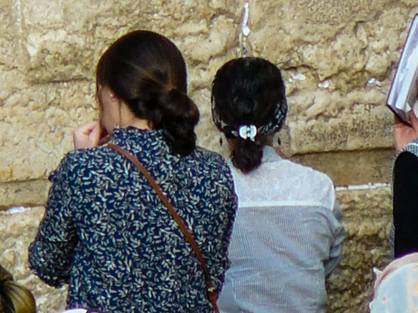 Jerusalem Srail Mayıs 2018 Bilinmeyenli Insanlar Açık Western Wall Kudüs — Stok fotoğraf