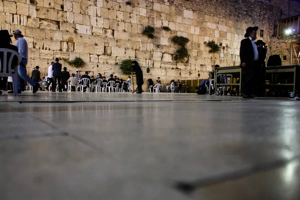 Jerusalem Israel May 2018 Unknowns People Praying Front Western Wall — Stock Photo, Image