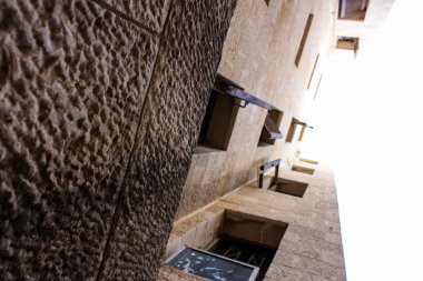 Kudüs İsrail 17 Mayıs 2018 Eski Kudüs şehri, Yahudi Mahallesi sokak görünümü