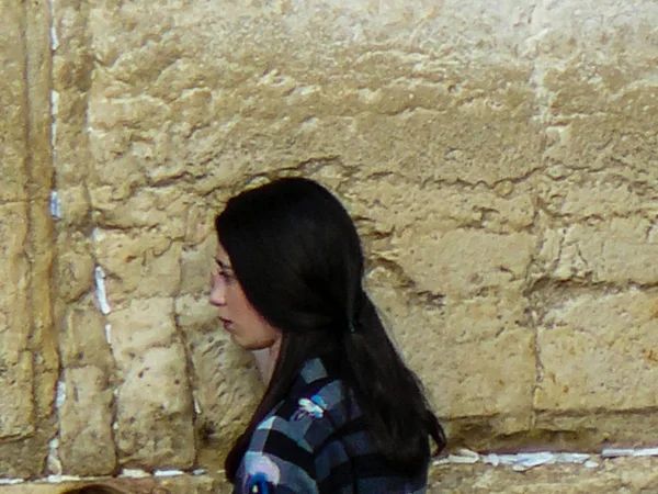 Jerusalem Srail Mayıs 2018 Bilinmeyenli Insanlar Açık Western Wall Kudüs — Stok fotoğraf