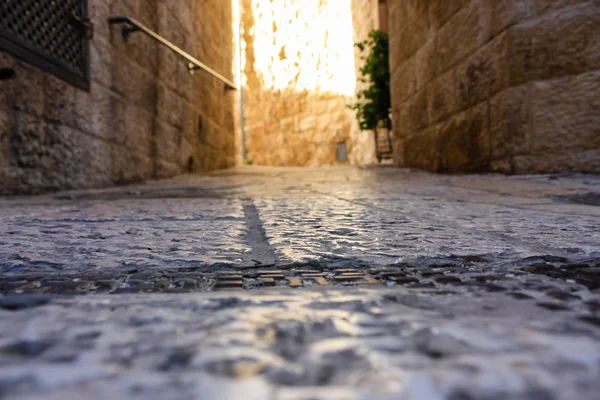 Jerusalén Israel Mayo 2018 Vista Calle Ciudad Vieja Jerusalén Barrio —  Fotos de Stock