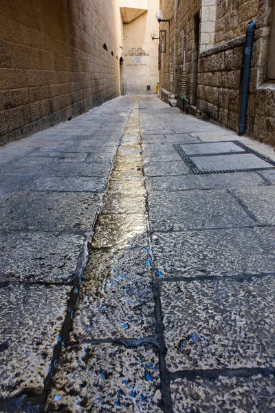 Jeruzalem Israël Mei 2018 Uitzicht Straat Van Oude Stad Van — Stockfoto