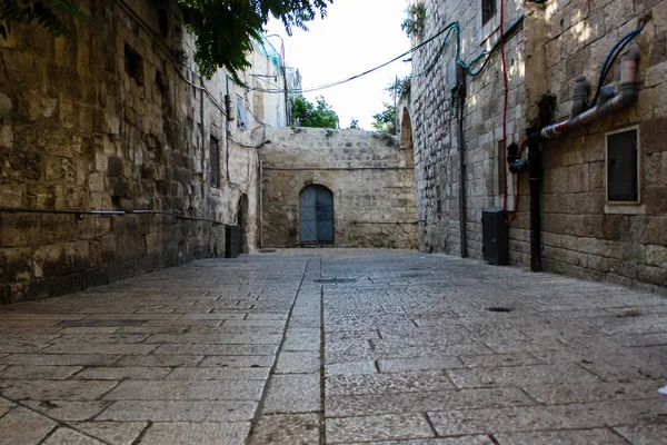 Jerusalem Israel Mai 2018 Blick Auf Die Straße Der Altstadt — Stockfoto