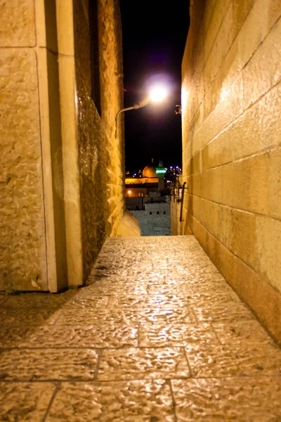 Jerusalém Israel Maio 2018 Vista Rua Cidade Velha Jerusalém Bairro — Fotografia de Stock