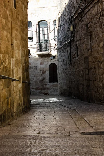 Jerusalén Israel Mayo 2018 Vista Calle Ciudad Vieja Jerusalén Barrio — Foto de Stock