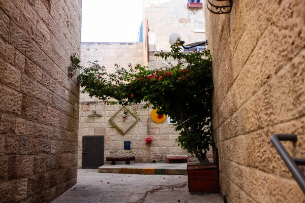 Jerusalem Israel Mai 2018 Blick Auf Die Straße Der Altstadt — Stockfoto