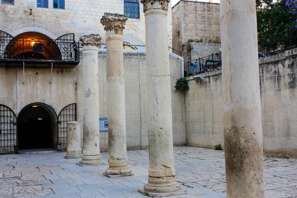 Jerusalém Israel Maio 2018 Vista Rua Cidade Velha Jerusalém Bairro — Fotografia de Stock