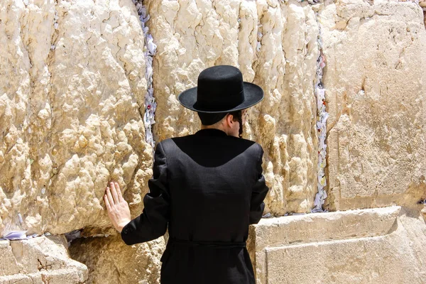 Jerusalem Israel May 2018 View Unknown Religious Orthodox Jew Praying — Stock Photo, Image