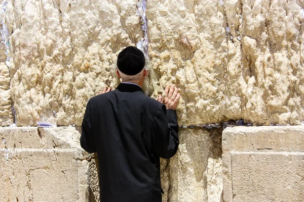 Jerusalem Israel Mai 2018 Blick Auf Einen Unbekannten Religiösen Orthodoxen — Stockfoto