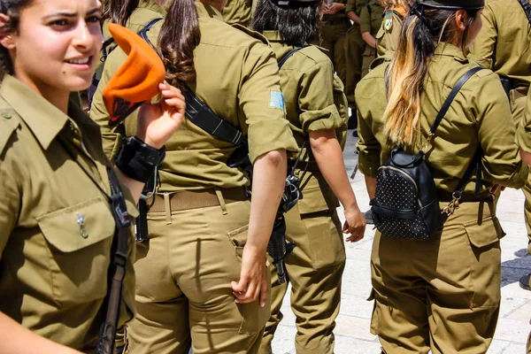 Иерусалим Израиль Май 2018 Вид Церемонию Братства Израильских Солдат Площади — стоковое фото