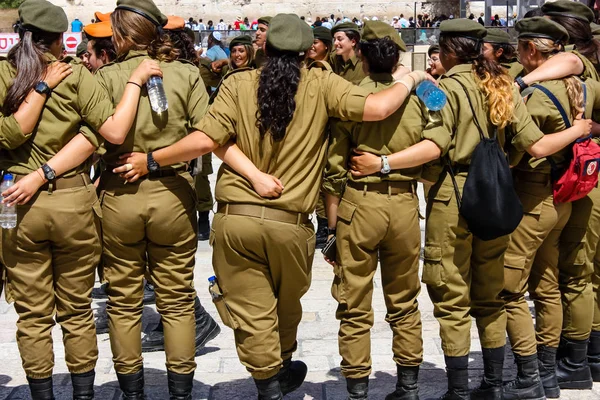 Jerusalén Israel Mayo 2018 Vista Una Ceremonia Fraternidad Soldados Israelíes —  Fotos de Stock