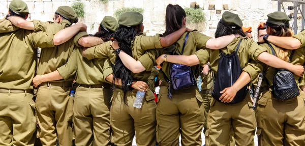 Jerusalem Israel May 2018 View Israeli Soldiers Fraternity Ceremony Western — Stock Photo, Image