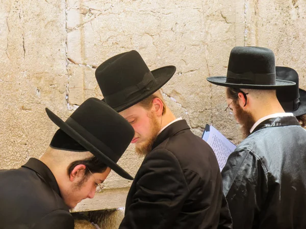Kudüs Srail Mayıs 2018 Bilinmeyenli Dini Ortodoks Yahudiler Kudüs Eski — Stok fotoğraf