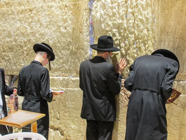 Jerusalem Israel May 2018 View Unknowns Religious Orthodox Jews Praying — Stock Photo, Image