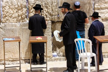 Kudüs İsrail 21 Mayıs 2018 görüntülemek açık dua bilinmeyenli halkı Batı Kudüs eski şehri akşam duvar