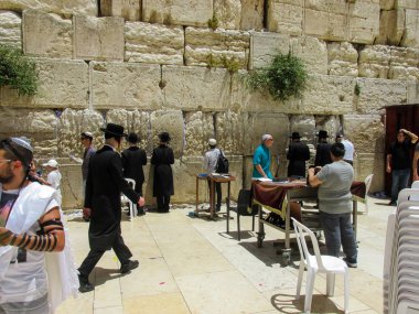 Kudüs İsrail 21 Mayıs 2018 görüntülemek açık dua bilinmeyenli halkı Batı Kudüs eski şehri akşam duvar