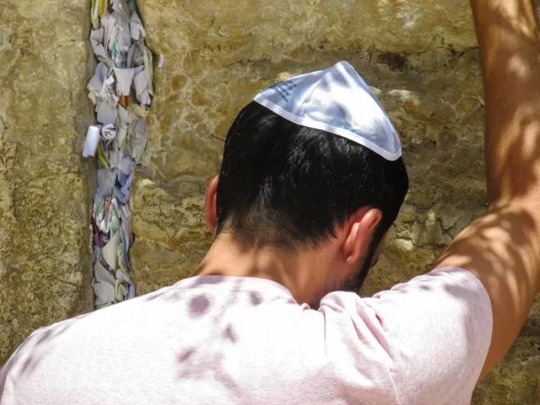 Kudüs Srail Mayıs 2018 Görüntülemek Açık Dua Bilinmeyenli Halkı Batı — Stok fotoğraf