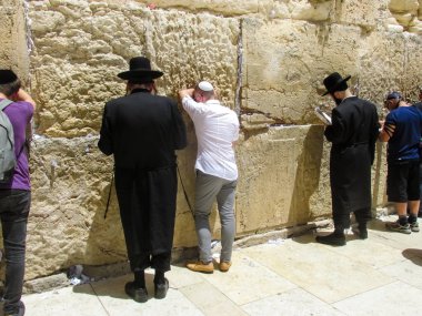 Kudüs İsrail 21 Mayıs 2018 görüntülemek açık dua bilinmeyenli halkı Batı Kudüs eski şehri akşam duvar