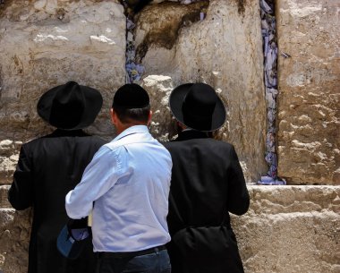 Kudüs İsrail 21 Mayıs 2018 görüntülemek açık dua bilinmeyenli halkı Batı Kudüs eski şehri akşam duvar