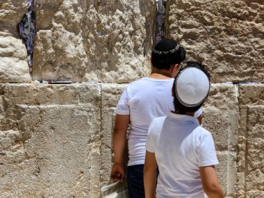 Kudüs İsrail 21 Mayıs 2018 görüntülemek açık dua bilinmeyenli halkı Batı Kudüs eski şehri akşam duvar