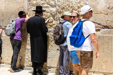 Kudüs İsrail 21 Mayıs 2018 görüntülemek açık dua bilinmeyenli halkı Batı Kudüs eski şehri akşam duvar