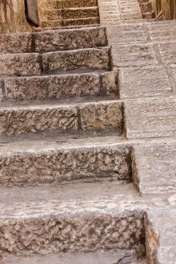 Kudüs İsrail 21 Mayıs 2018 Eski Kudüs şehri akşam Yahudi Mahallesi sokak görünümü