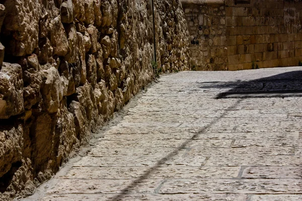 Jerusalém Israel Maio 2018 Vista Rua Cidade Velha Jerusalém Bairro — Fotografia de Stock