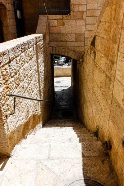 Иерусалим Израиль Май 2018 Вид Улицу Старого Города Иерусалима Еврейском — стоковое фото