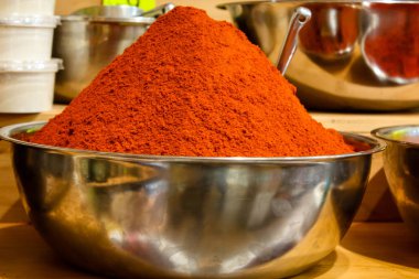 Kudüs İsrail 24 Mayıs 2018 çeşitli baharatlar Closeup lehimlemek içinde çarşı Kudüs İsrail