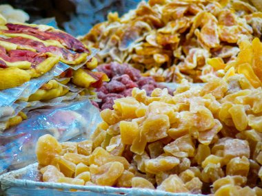 Kudüs İsrail 24 Mayıs 2018 çeşitli Kuruyemiş Closeup lehimlemek içinde çarşı Kudüs İsrail