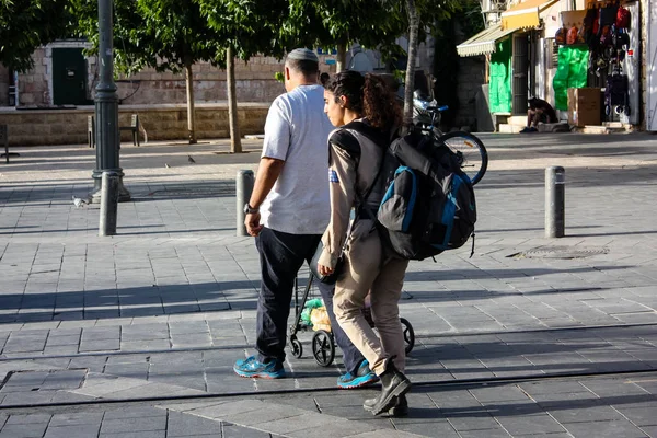 Gerusalemme Israele Maggio 2018 Veduta Dei Soldati Israeliani Che Camminano — Foto Stock
