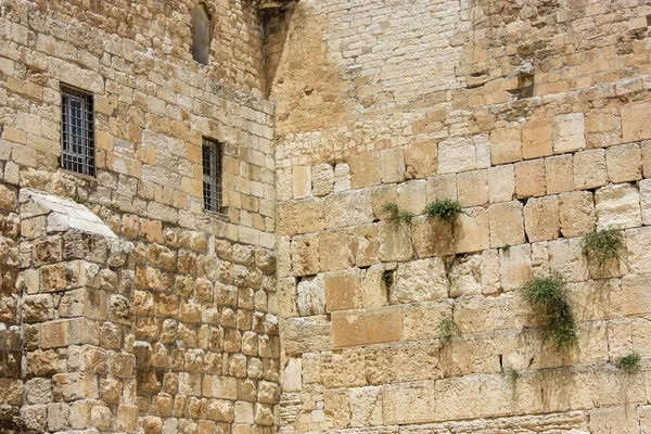 Vista Muro Ocidental Cidade Velha Jerusalém Israel — Fotografia de Stock