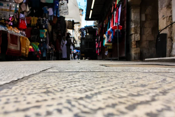 Jeruzalem Israël Mei 2018 Weergave Van Onbekenden Mensen Lopen David — Stockfoto