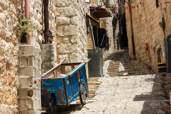 Jerusalem Israel May 2018 View Unknowns People Walking David Street — Stock Photo, Image