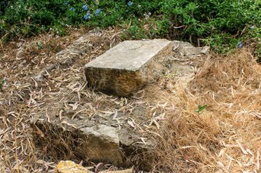 Kudüs İsrail 28 Mayıs 2018 Kudüs şehir merkezinde bir eski terk edilmiş Arap mezarlığı görünümü