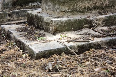 Kudüs İsrail 28 Mayıs 2018 Kudüs şehir merkezinde bir eski terk edilmiş Arap mezarlığı görünümü